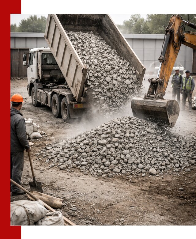 Доставка дробленого бетона в Ижевске оптом и в розницу
