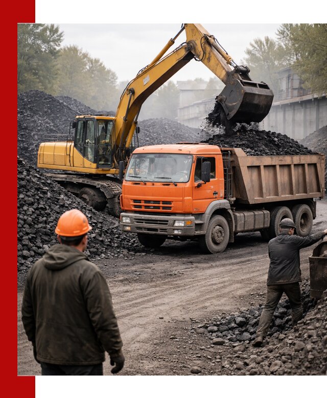 Доставка угля автотранспортом в Ижевске быстро и выгодно