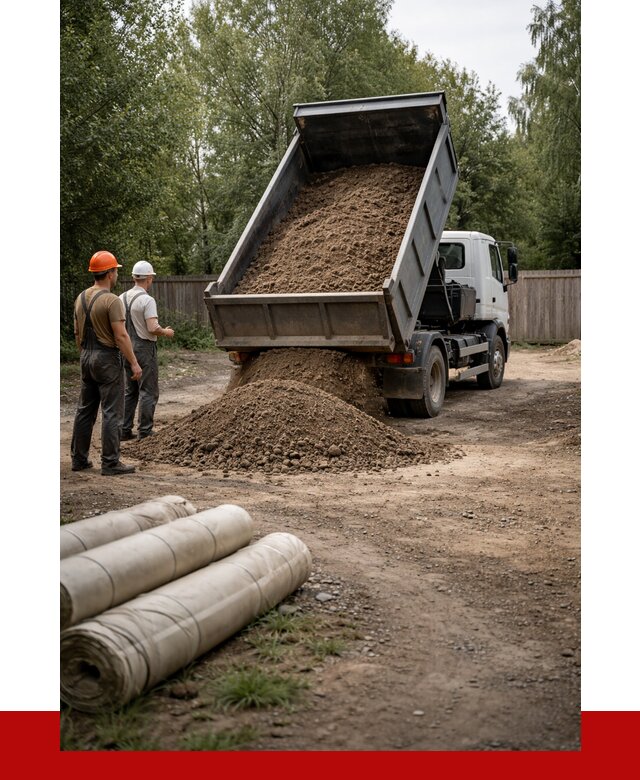 Доставка сыпучих материалов самосвалом в [cvi] от 4363 р. | ПРОНЕРУДЖвс