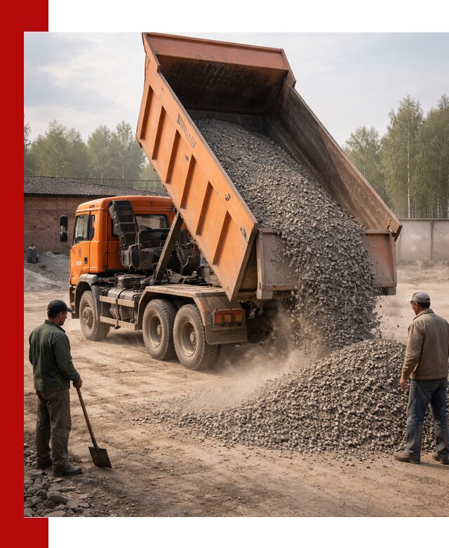 Доставка самосвалом 20 м3 в Ижевске быстро и надежно