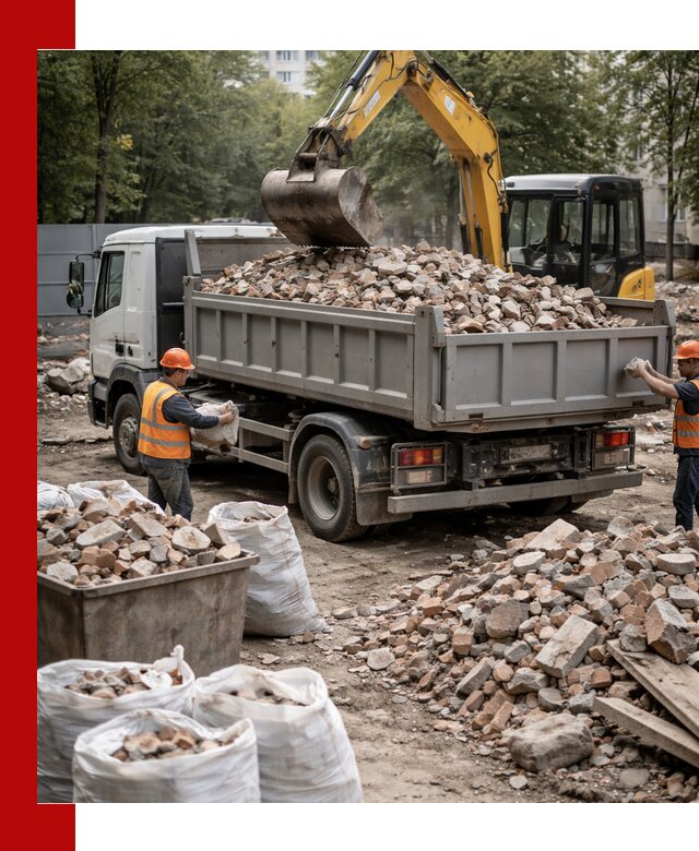 Вывоз строительного мусора в Ижевске с самосвалами и контейнерами