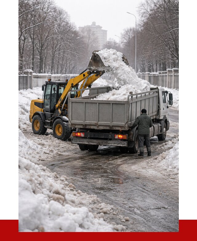 Вывоз снега с погрузкой в Ижевске от 3635 р. ПРОНЕРУДЖвс