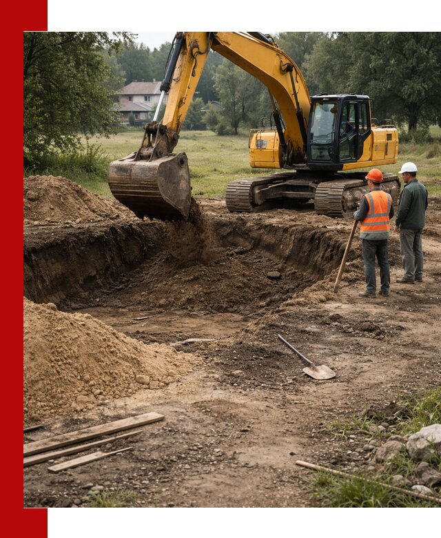 Рытье котлована под фундамент в Ижевске (быстро и недорого)