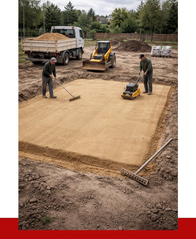 Устройство песчаной подушки в Ижевске от 4674 р. ПРОНЕРУДЖвс