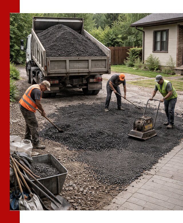 Асфальтовая крошка для двора с доставкой в Ижевске
